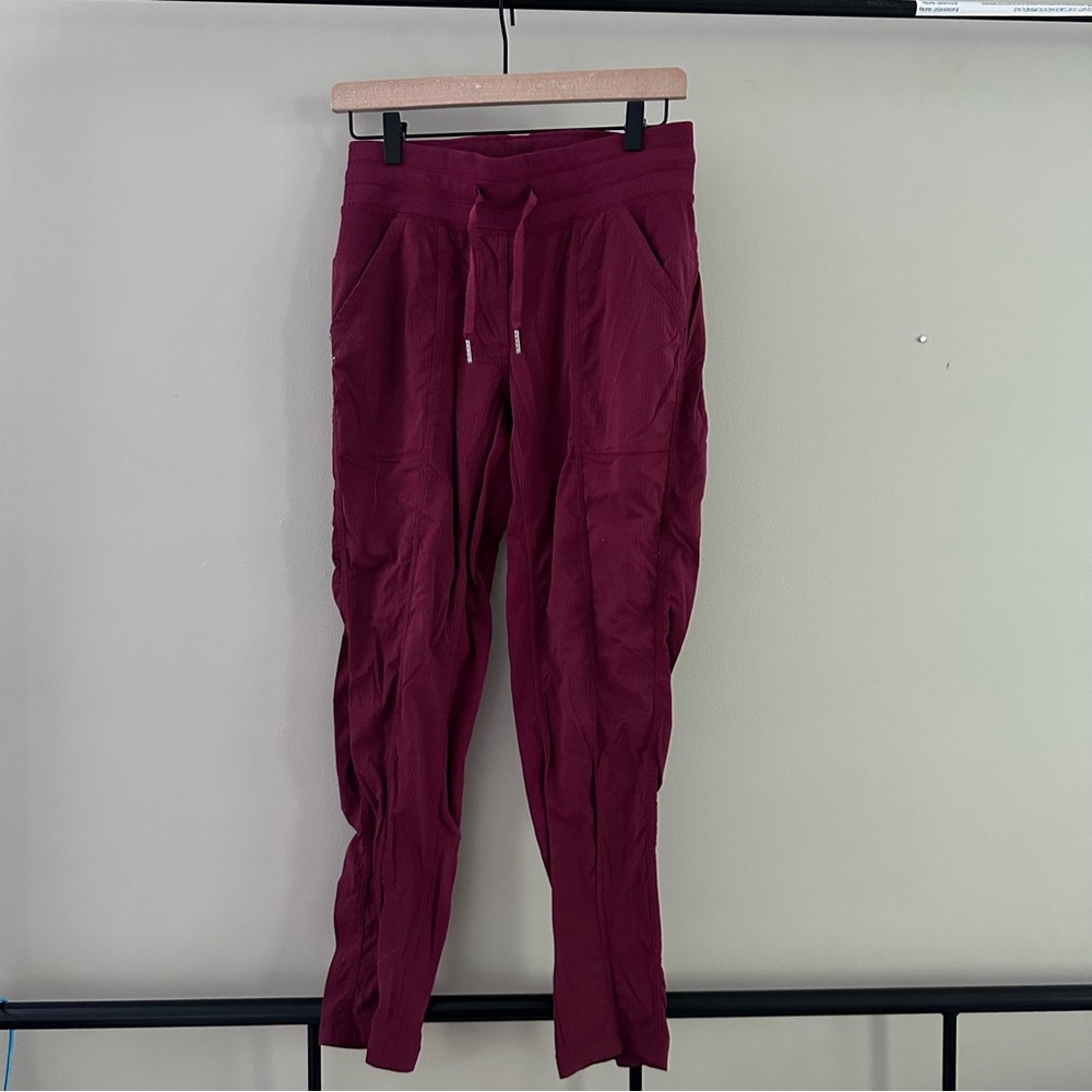 Lululemon Burgundy Dance Studio Pants